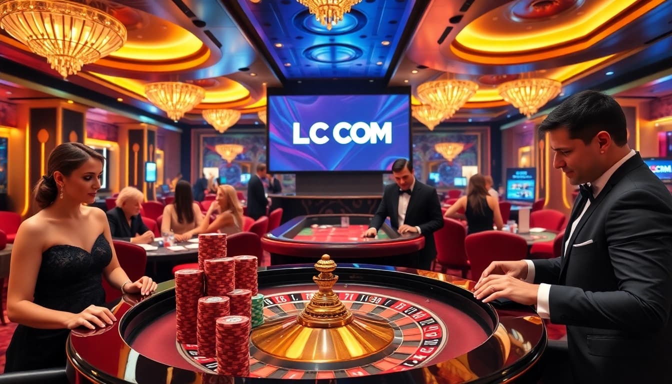 Experience the excitement at LC88 COM's luxurious casino with roulette, poker, and vibrant gaming.