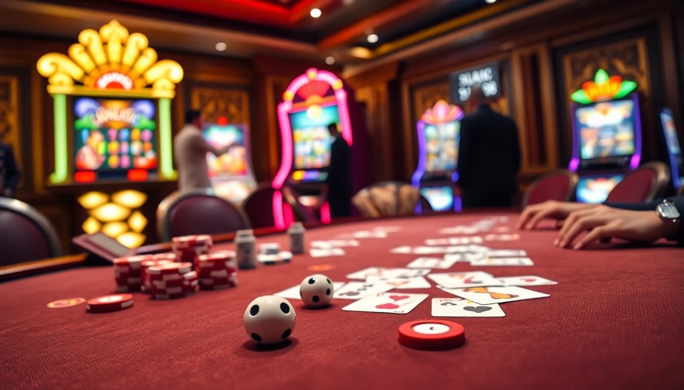 Experience the excitement of XX88 with a thrilling poker game and vibrant slot machines.