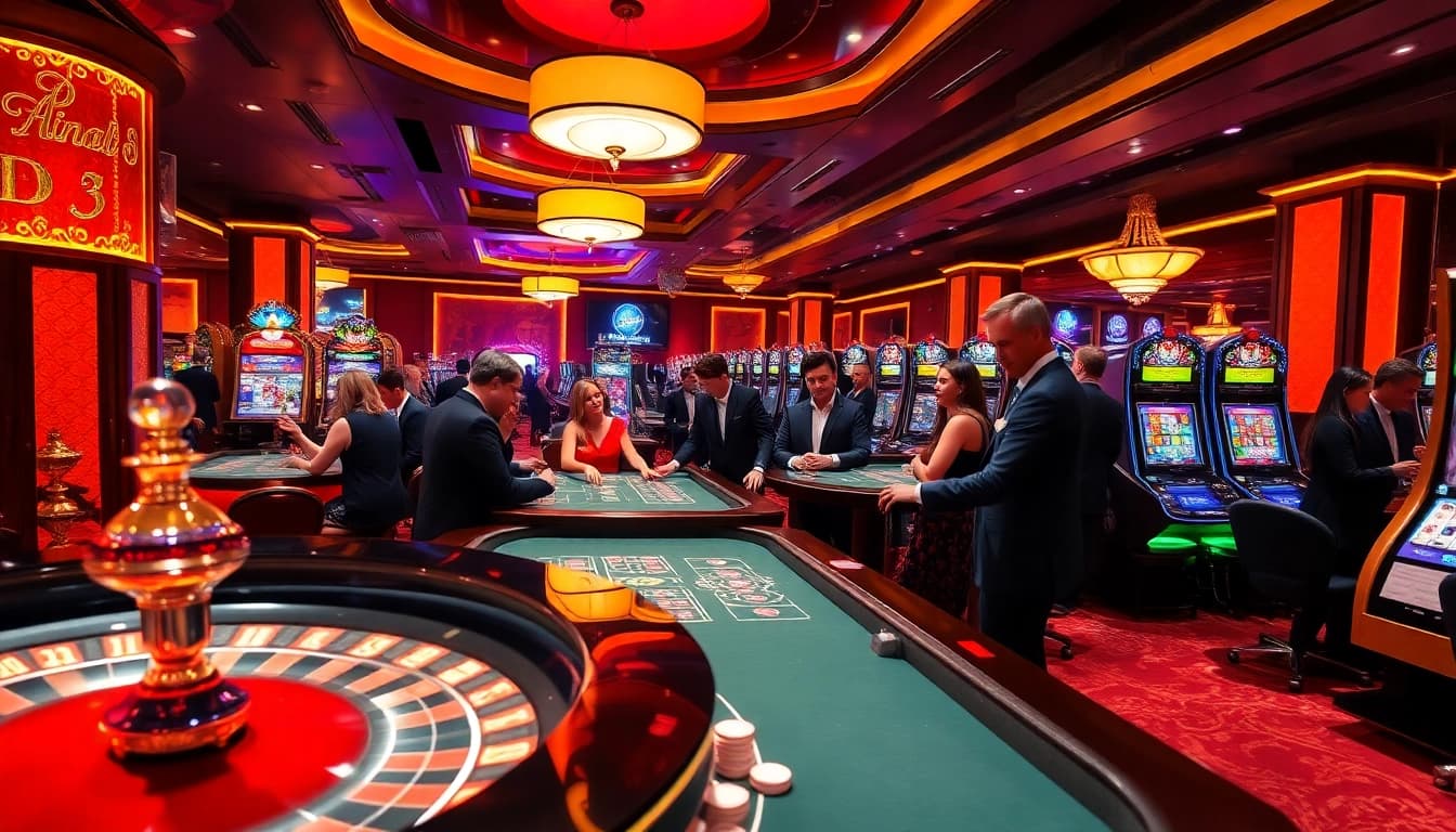 Experience the thrill of ALO789 casino with poker chips and a roulette wheel in an exciting atmosphere.