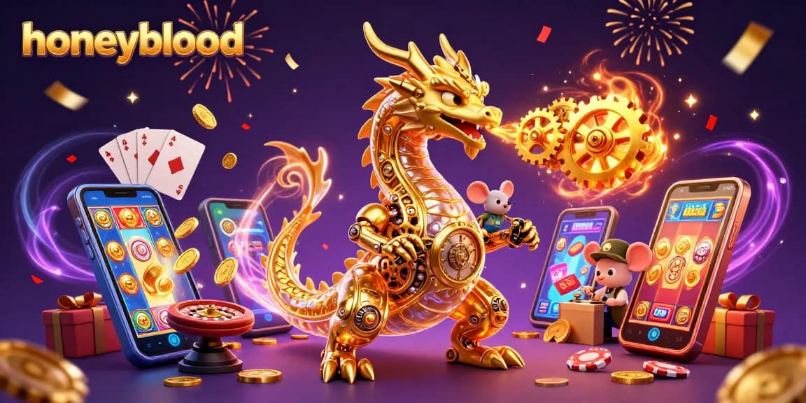 Win big at honeyblood with an exciting mix of slot games, gears, and magic!