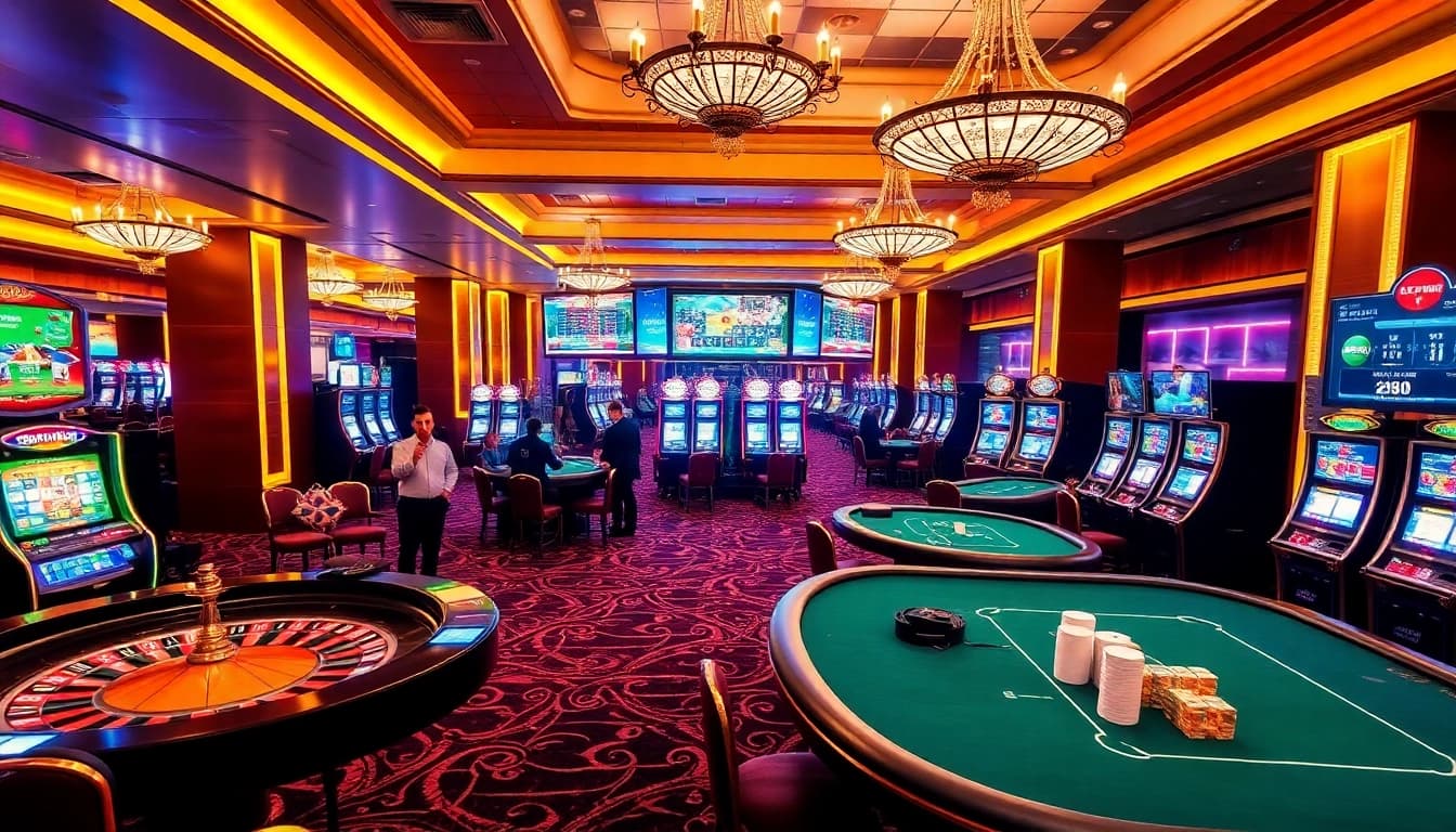Experience the thrill of gambling at https://58win.cafe/ in a vibrant, upscale casino atmosphere.