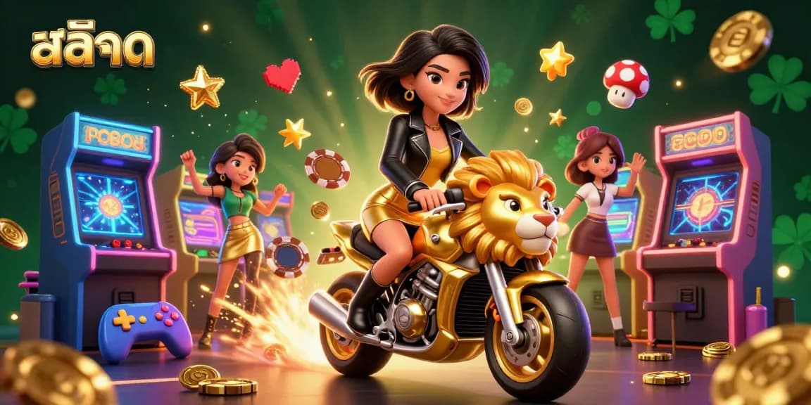 Experience the thrill of สล็อต gaming with vibrant characters and dynamic casino elements.