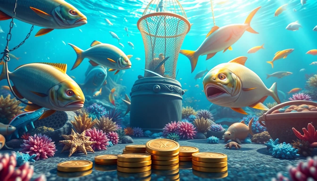 Experience the thrill of Bắn cá Sunwin game with immersive underwater visuals and vibrant sea creatures.