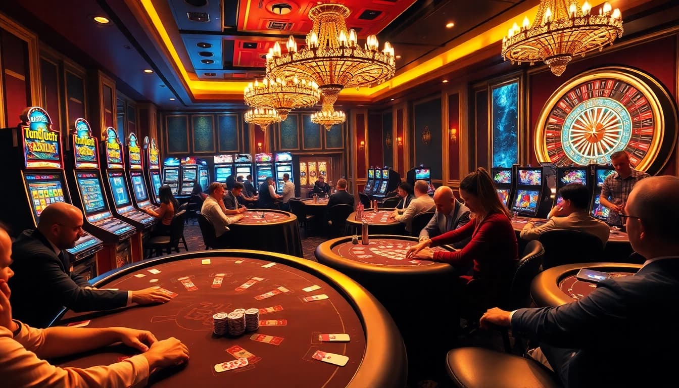 Engage in thrilling gambling at typhu88's upscale casino tables and slot games.