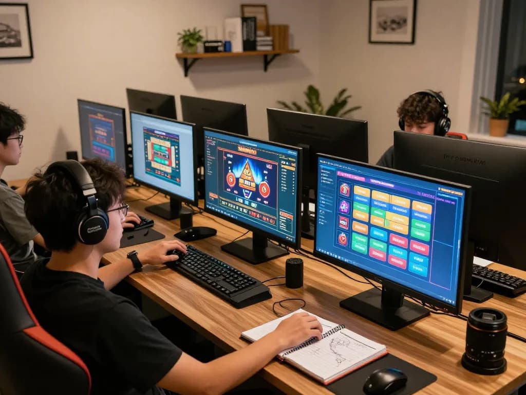 Excited player strategizing on 58win online casino platform while gaming at home