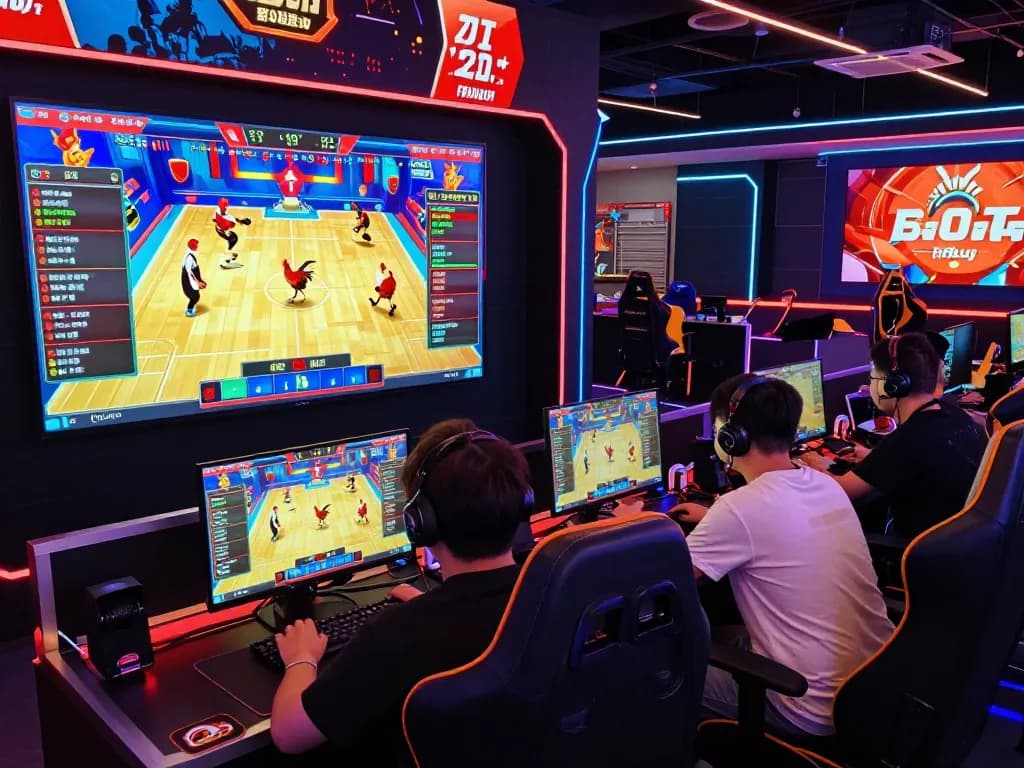 Engaging online betting scene on https://ga179.press/ showcasing live chicken fights with vibrant visuals and interactive players.