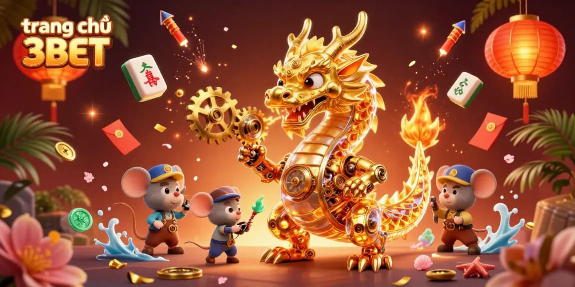 Experience seamless gaming at trang chủ 3BET with vibrant visuals of casino excitement and opportunities.