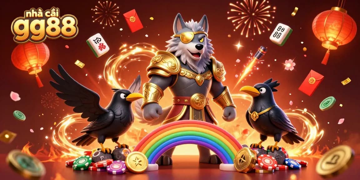 Experience the thrill of nhà cái gg88 with 3D characters and vibrant casino elements.