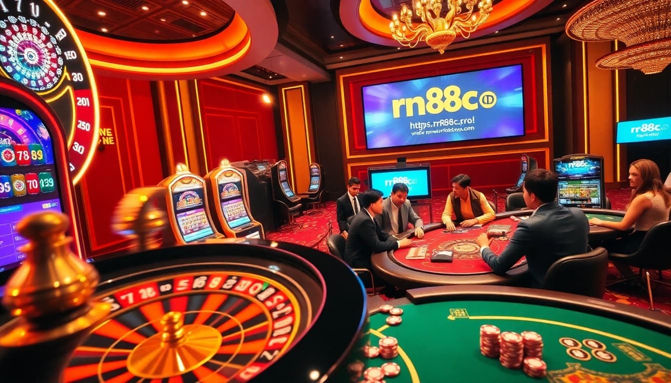 Experience the thrill of gambling at https://rr88c.pro/ with professional poker players at a vibrant casino.