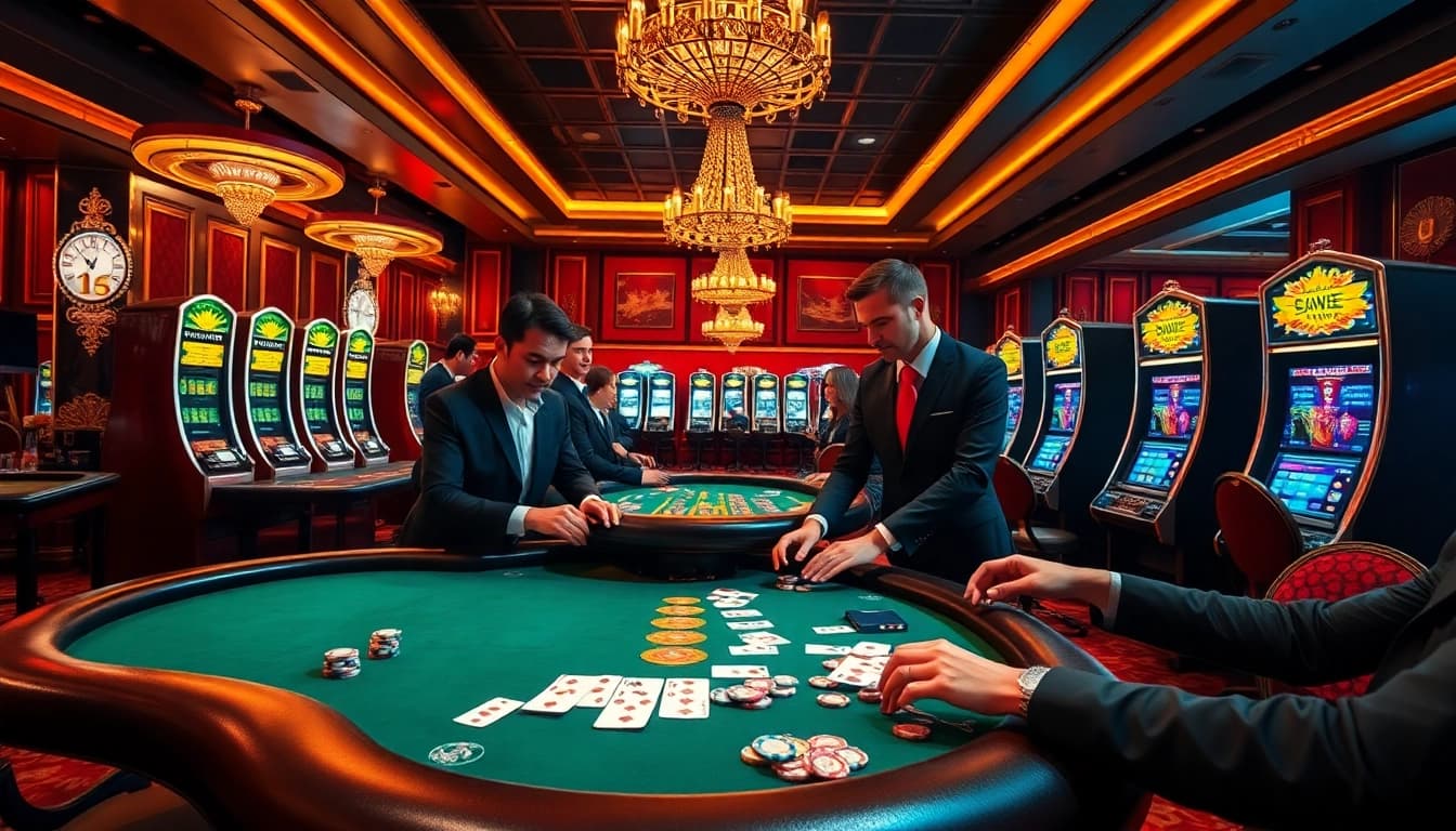 Alo789 trang chính chủ showcases an exciting online casino atmosphere with vibrant tables and engaging gameplay.