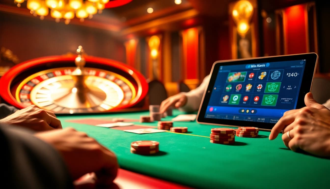 Engaging poker gameplay at kkwin casino, showcasing excitement and high-stakes betting.