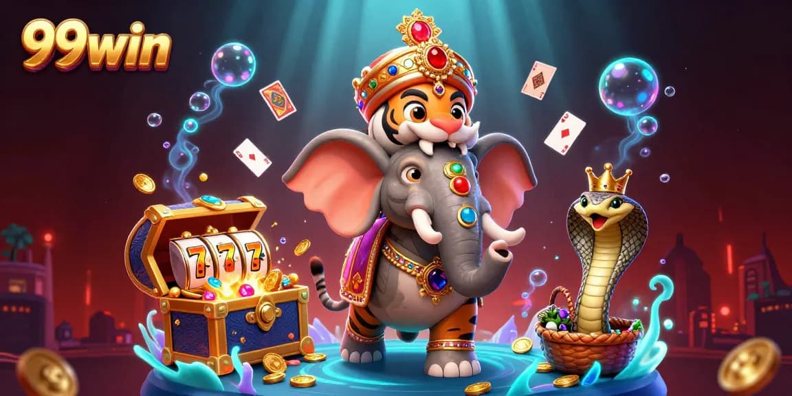 Experience thrilling gameplay with 99win in this vibrant, rich casino scene.