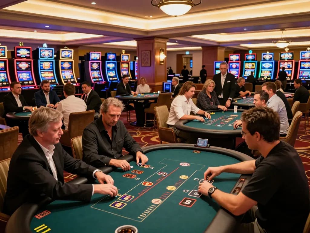 Experience the excitement of gameplay at good88a with dynamic casino tables and vibrant atmosphere.