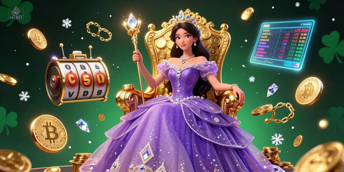 Experience the excitement of HU BET with a stunning 3D casino illustration showcasing luxury and dynamic gaming elements.