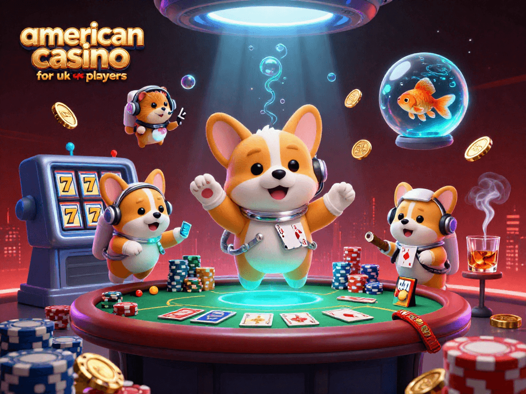 Experience the thrill of an american casino for uk players with vibrant 3D characters and dynamic gaming elements.