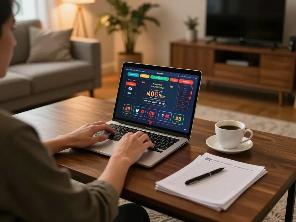 Engaged player at an UG88 online casino game interface, showcasing live dealer interaction and strategic preparation.