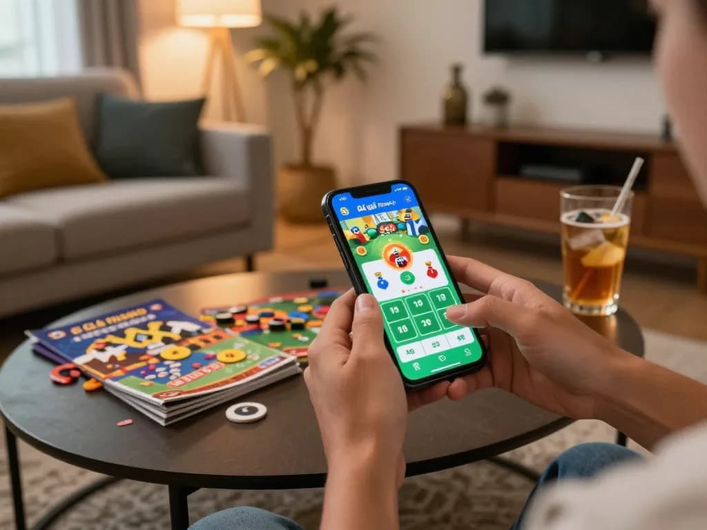 Engaging scene with Đá gà thomo app on smartphone for live betting excitement
