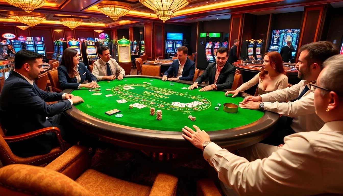 Experience thrilling gaming at 88XX BET with luxurious poker tables and engaging casino environments.