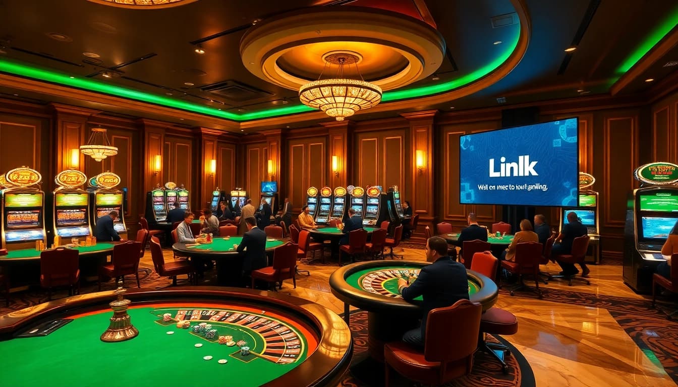 A player spins the roulette wheel at a luxury casino, showcasing the excitement of Link fly bets.