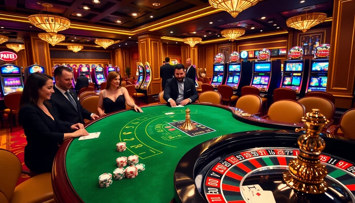 Experience high-stakes excitement at ee 88's luxurious casino gaming tables.