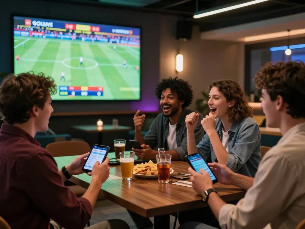 Socolive sports betting excitement with friends engaging in live betting action