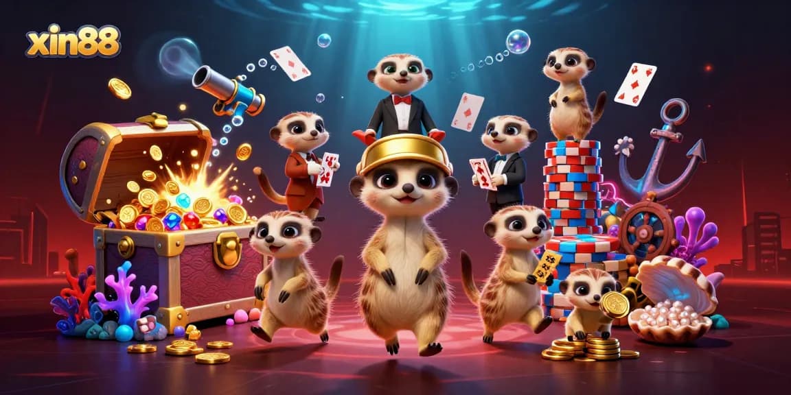 Experience the excitement of xin88 with meerkats in a dynamic casino operation amidst exploding treasure!