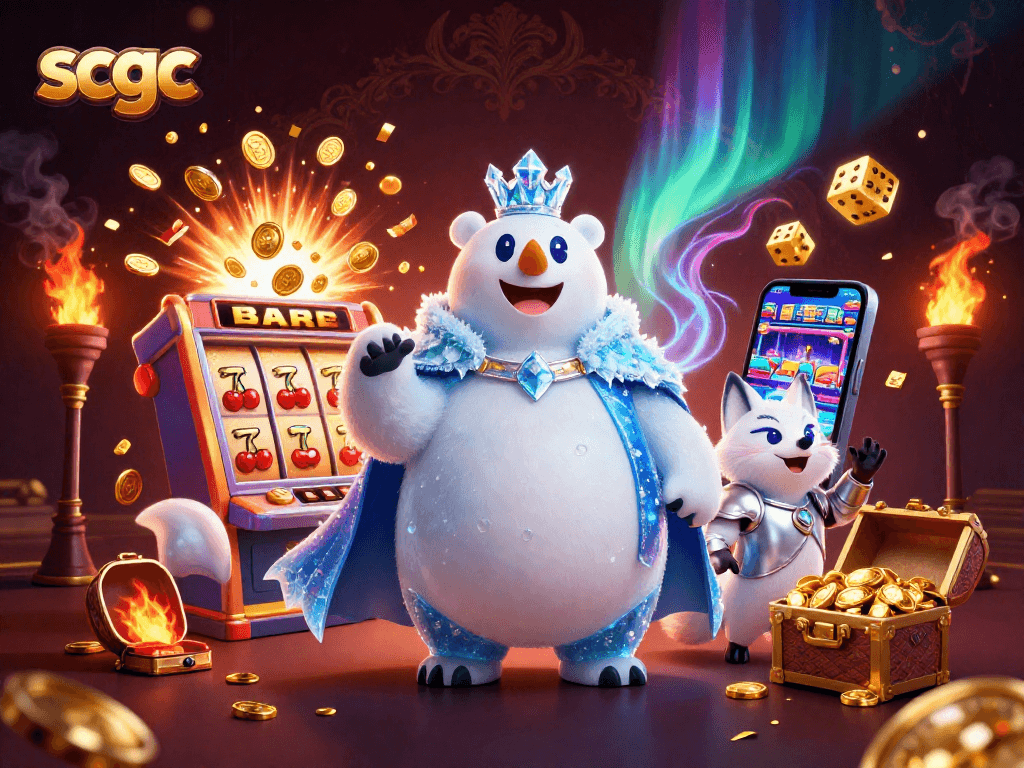 Experience winning jackpots at SCGC's credit card casinos with dynamic gaming elements and vibrant visuals.