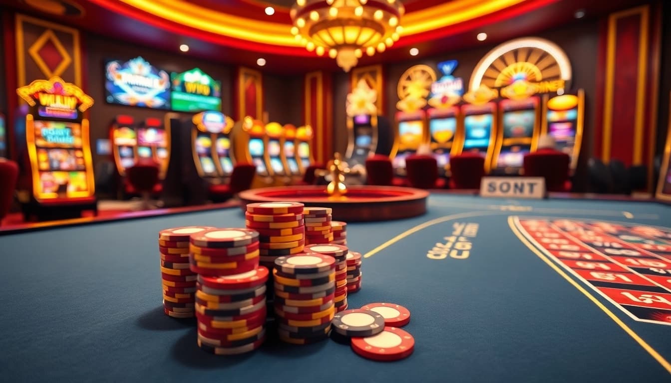 Experience the exciting ambiance of https://phtayab.com/ with vibrant casino tables and engaging online gaming elements.
