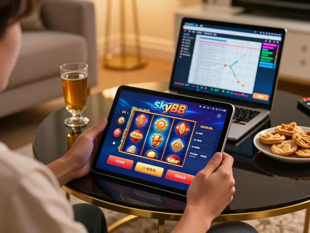 Access the exciting world of online gaming with Link vào Sky88 featuring colorful app interfaces.