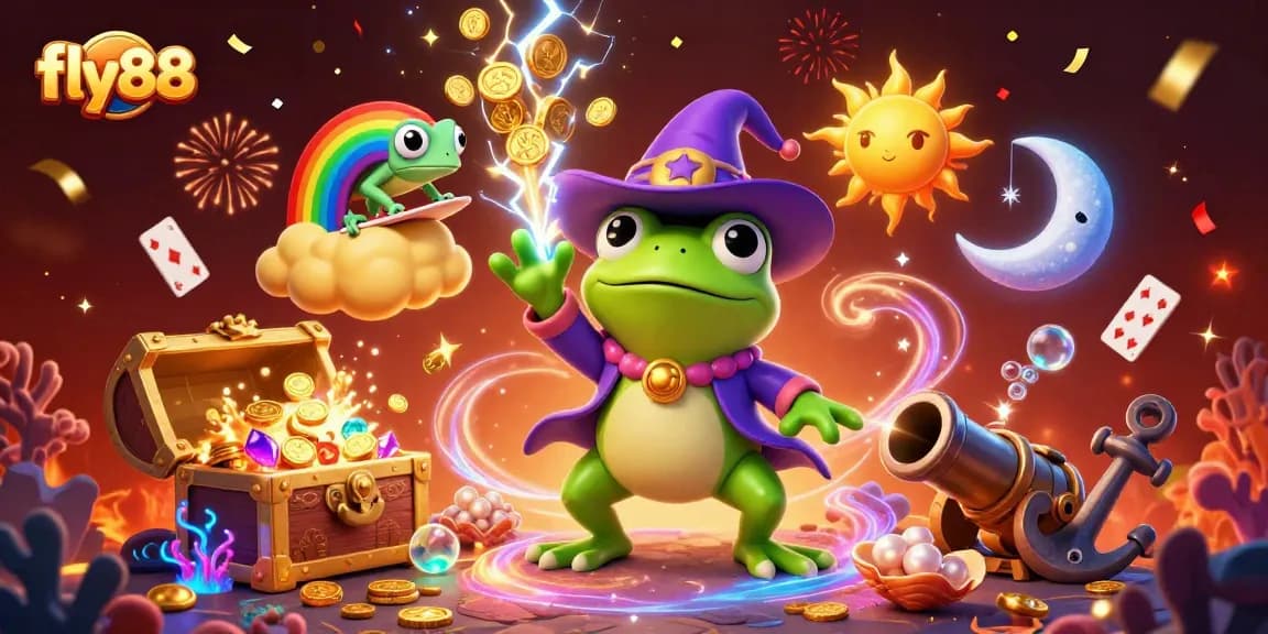 Experience the thrill of fly88 with exciting games surrounded by dazzling character elements and treasures.