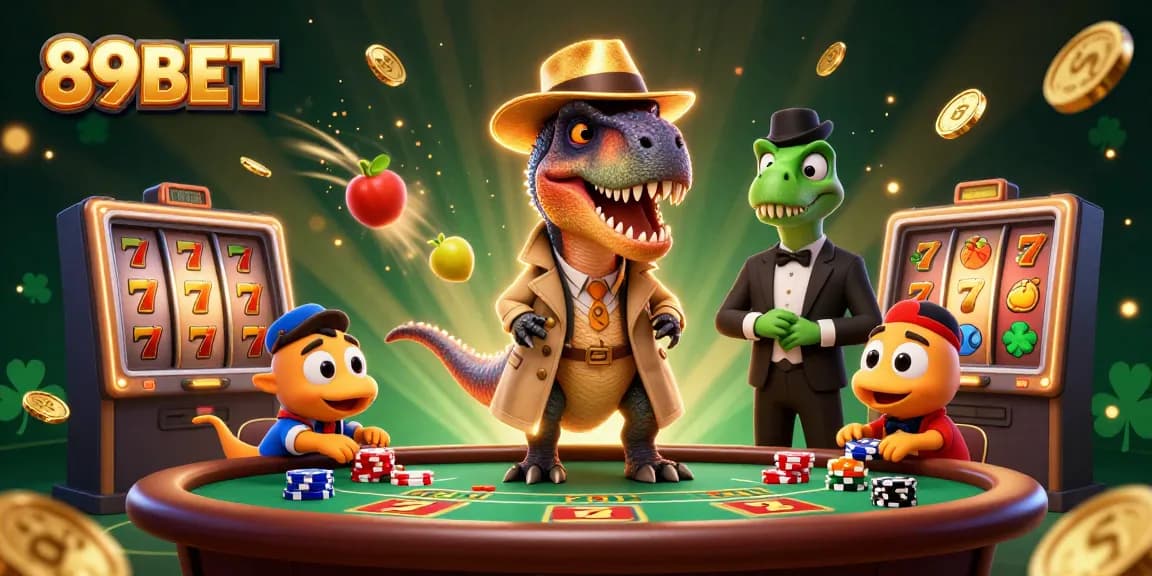 Experience thrilling action at 89BET with a velociraptor card counter and stegosaurus pit boss.