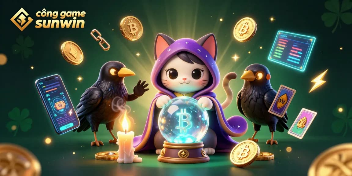 Win big at cổng game sunwin with a magical fortune teller and crypto elements