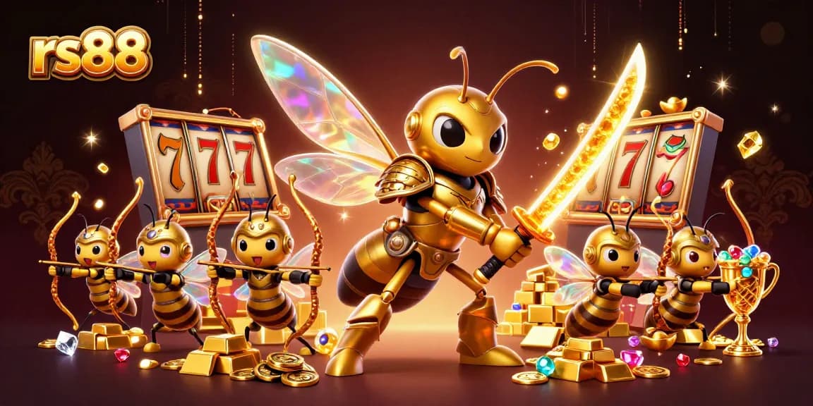 Experience rs88 at thrilling slots with dazzling treasures and vibrant gameplay in an illustration.