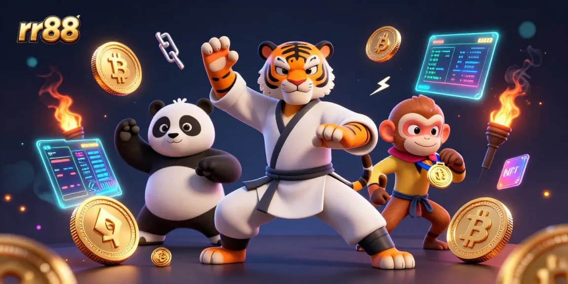 rr88 players enjoy thrilling luck with 3D characters celebrating casino victory in vivid detail.