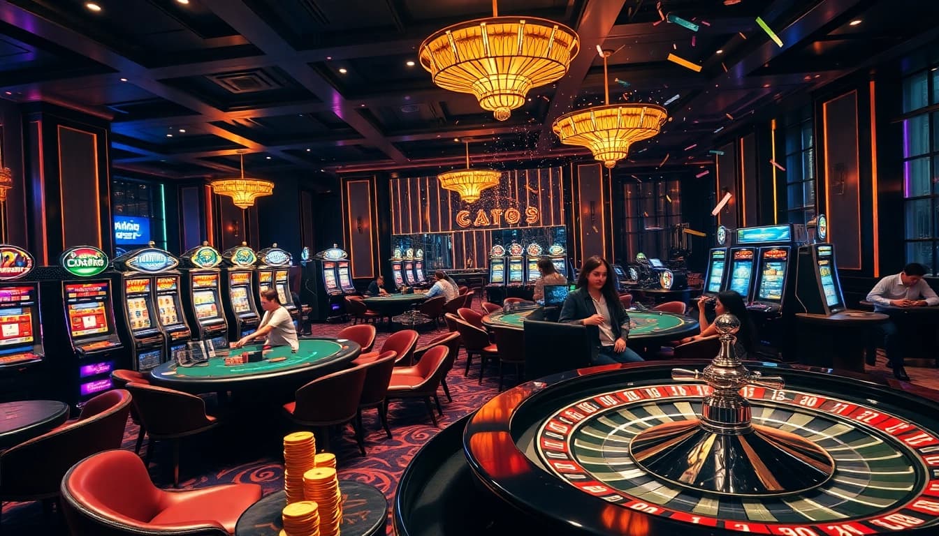 Experience thrilling gameplay at vu88 com in a luxurious, vibrant casino gaming environment.