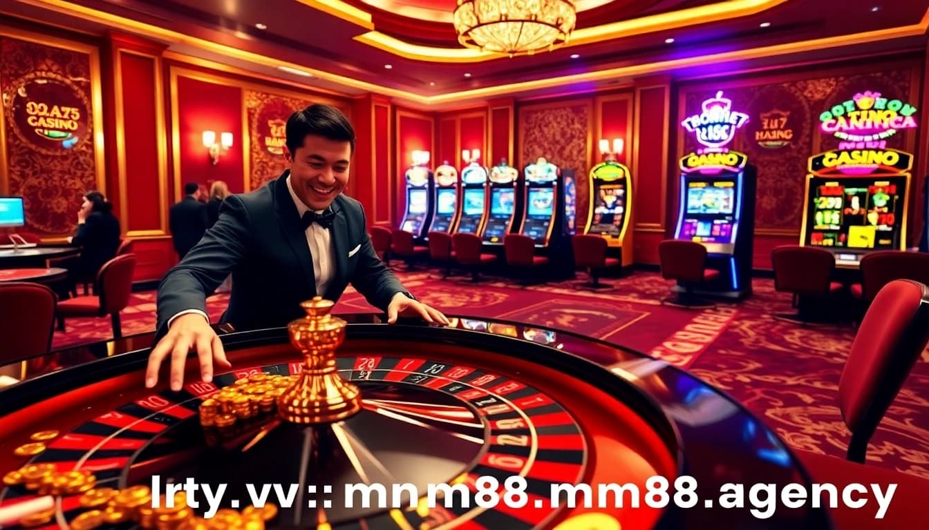 Experience the excitement at https://mm88.agency/ with luxurious casino tables and vibrant slot machines.