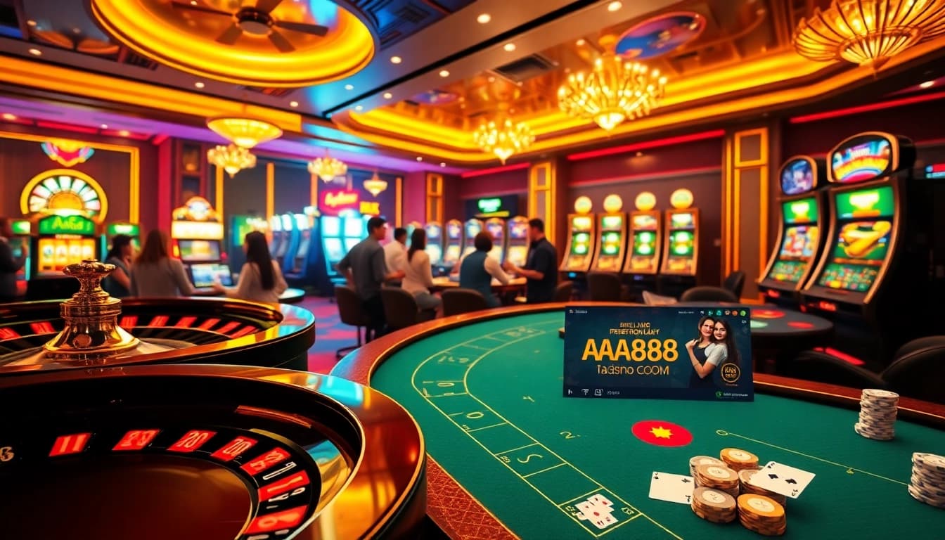 Experience thrilling online gambling at AA88 COM with vibrant casino games and engaging players.