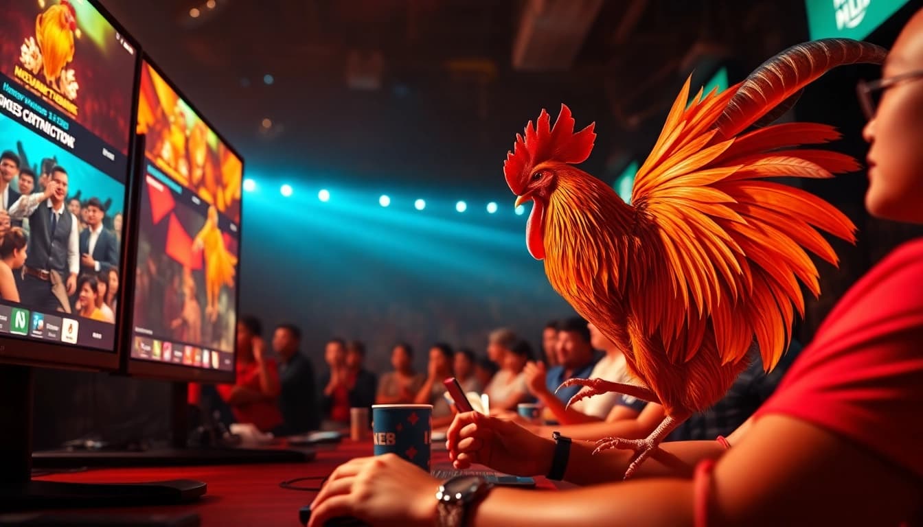 Experience the thrilling online cockfighting action at sv368win.live with vibrant graphics and interactive betting.
