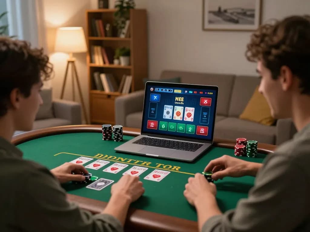 Player enjoying a thrilling blackjack game on XX88's online platform with live dealer interaction.