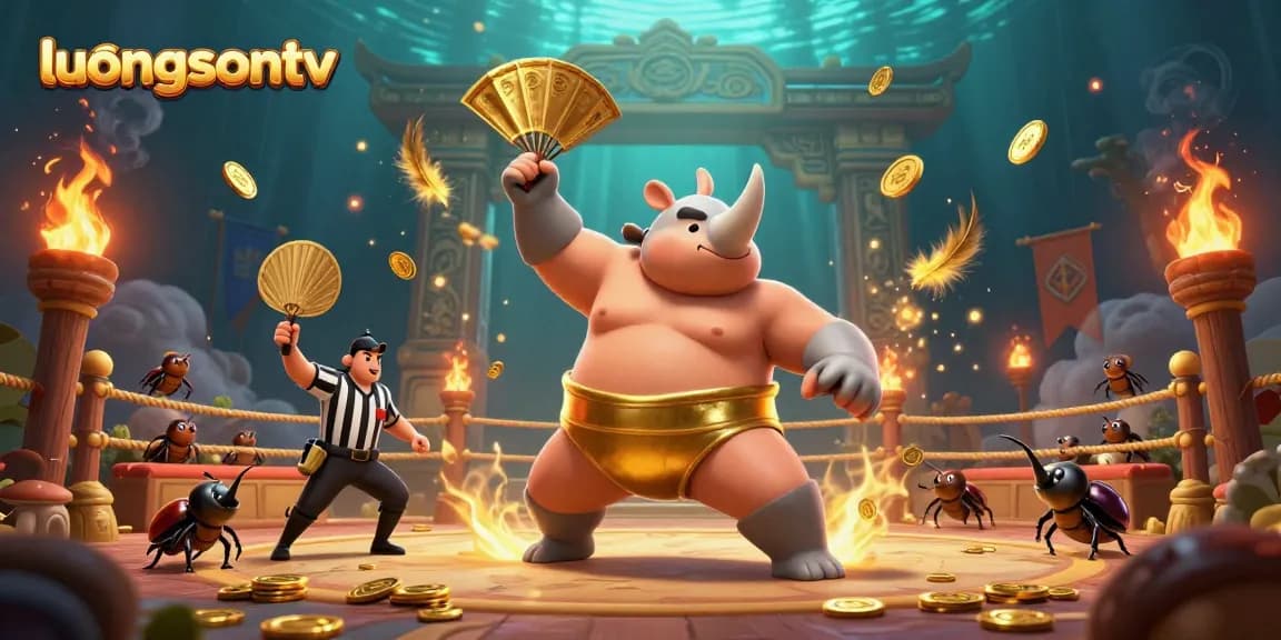 luongsontv showcases thrilling live sports betting action with vibrant characters and dynamic atmosphere