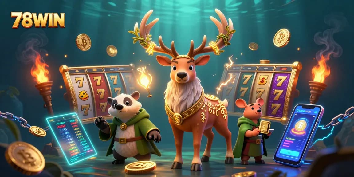 Play exciting slots and jackpot games at 78WIN with immersive 3D visuals and engaging characters.