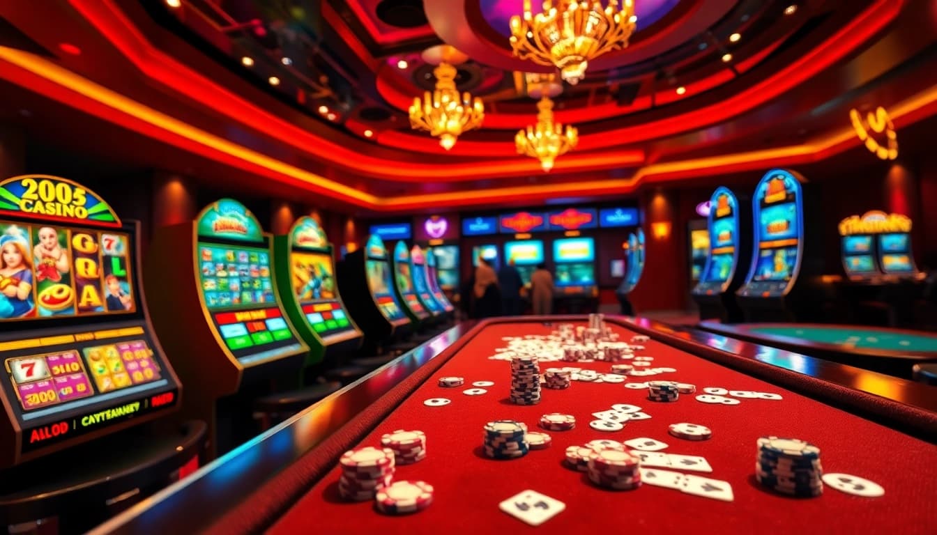 Experience the thrill of online gambling at 23win with vibrant games and immersive casino scenes.
