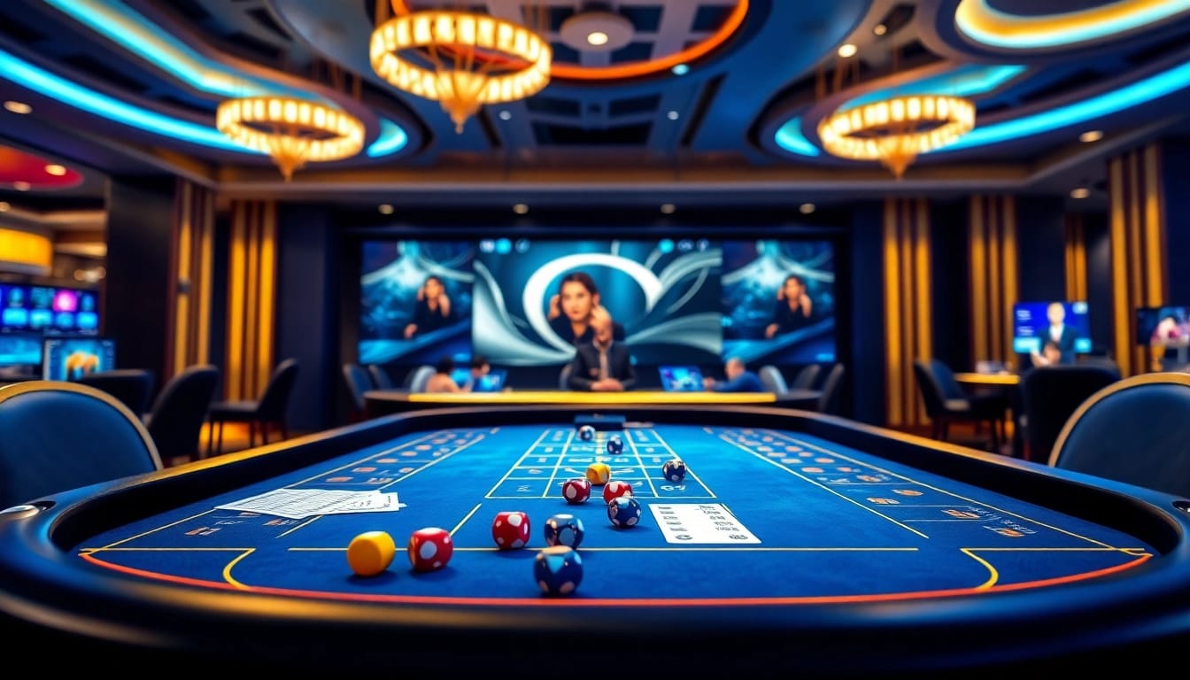 Experience xóc đĩa thế giới ảo in a vibrant online casino setting with immersive gameplay.