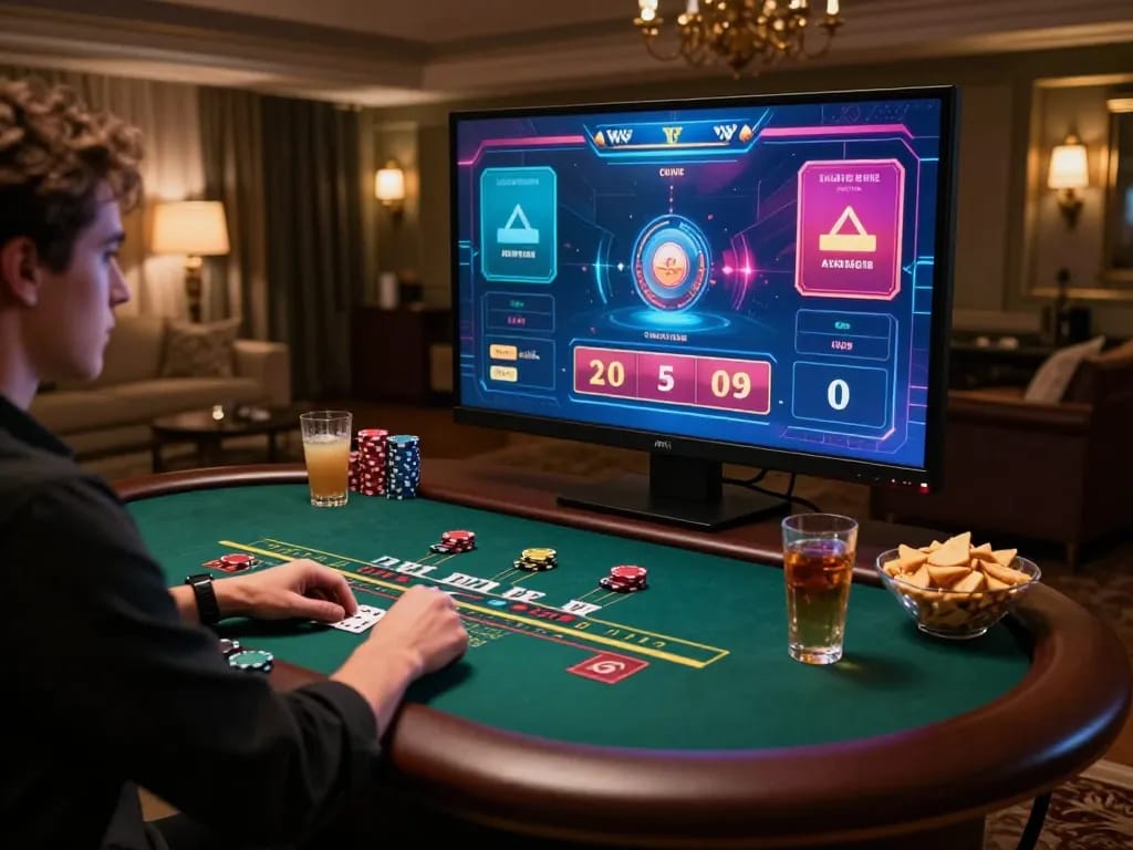 Experience immersive gaming at trang chủ rr88 with an engaging online blackjack setup in a cozy environment.