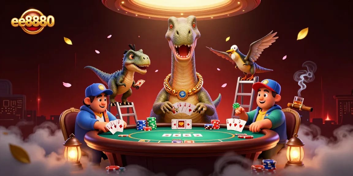 Experience winning strategies at ee8880 with a dynamic illustrated casino scene.