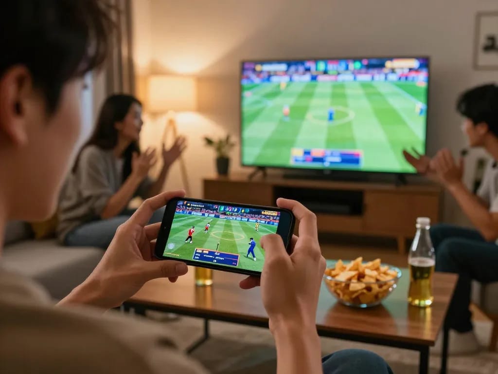 Engaging with the apk sungaitoto for sports betting during an exciting game night.