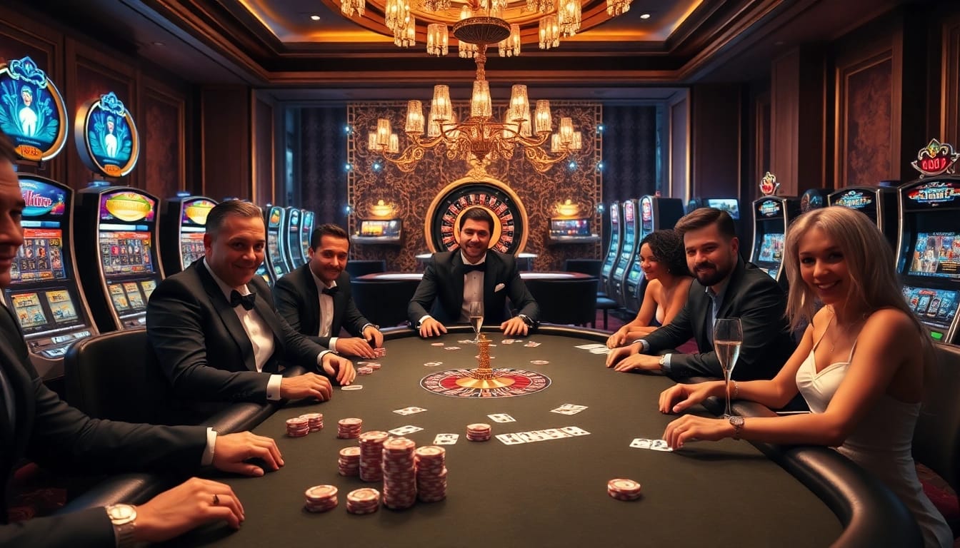Exciting poker game at king 88 casino featuring vibrant chips and classy ambiance.