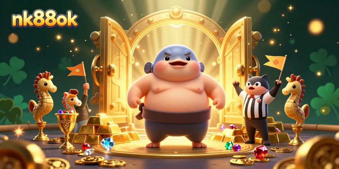 Experience nk88ok's lively underwater casino arena featuring unique sea creatures and treasures.