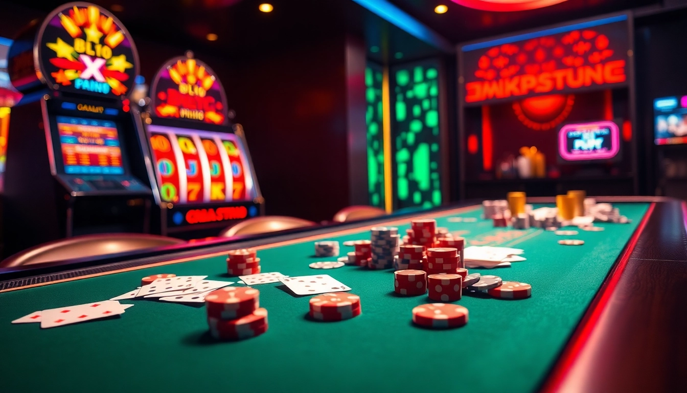 Iboslot alternatif offering exciting online casino gaming with vibrant cards and slot machines.