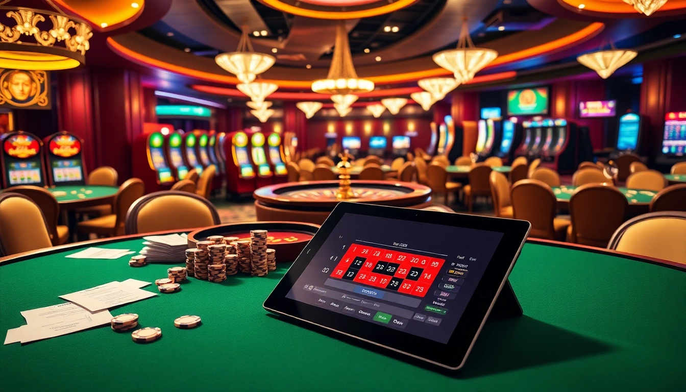 Experience the thrill of gambling at xin88 with vibrant casino visuals and excitement.
